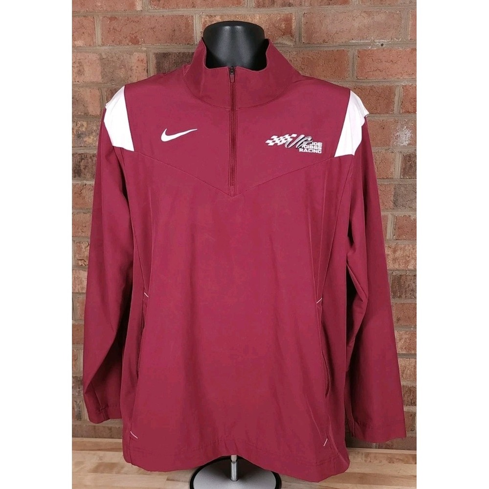 Nike Joe Gibbs Racing Toyota Jacket Windbreaker Nascar Sz XL 1/4 Zip